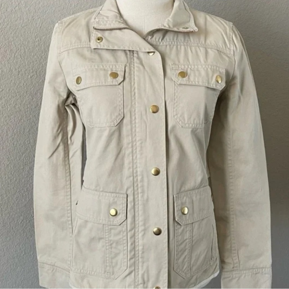J. Crew Light Tan Utility Jacket
